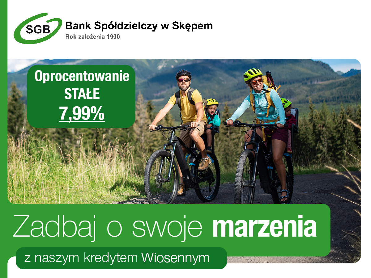 Kredyt wiosenny – 7,99%*